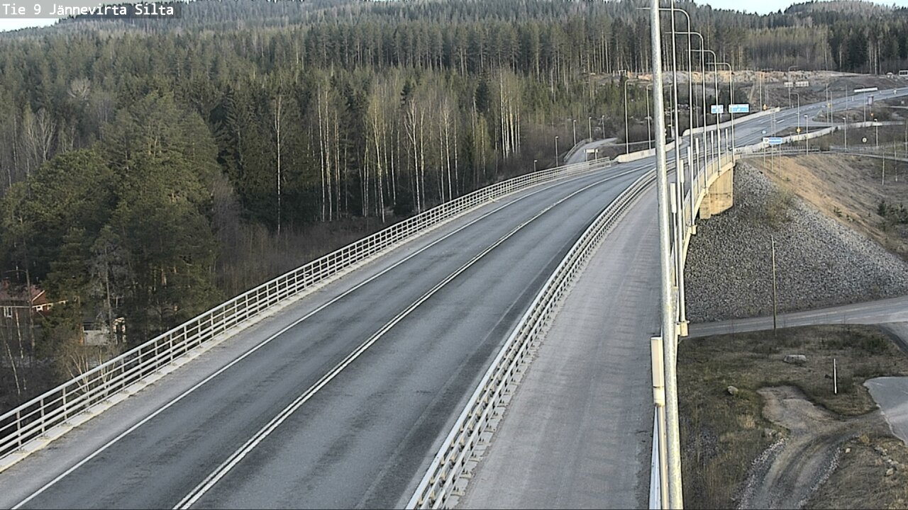 Weather Camera Image Road 9 Kuopio, Jännevirran silta, Kuopio, Pohjois-Savo