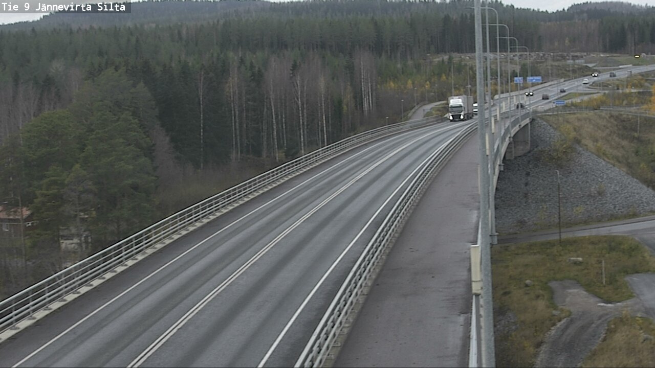 Weather Camera Image Väg 9 Kuopio, Jännevirran silta, Kuopio, Pohjois-Savo