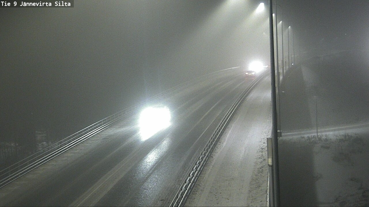 Weather Camera Image Road 9 Kuopio, Jännevirran silta, Kuopio, Pohjois-Savo