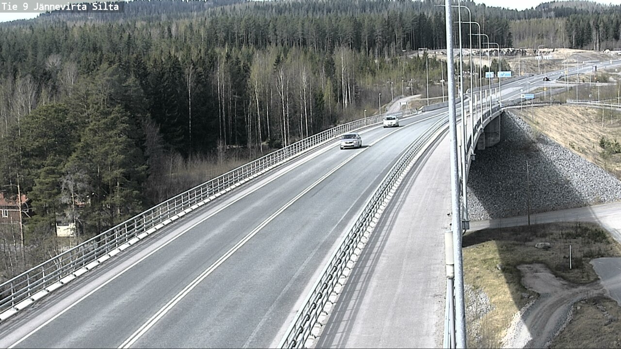 Weather Camera Image Road 9 Kuopio, Jännevirran silta, Kuopio, Pohjois-Savo