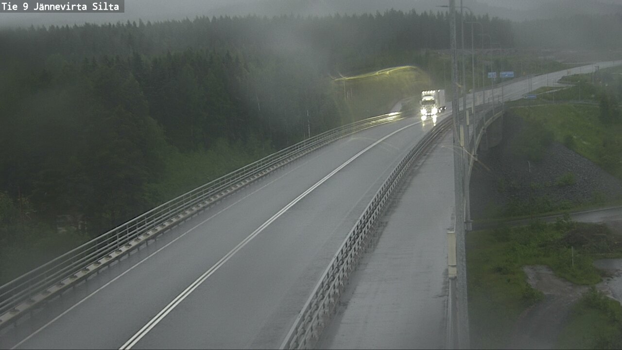 Weather Camera Image Road 9 Kuopio, Jännevirran silta, Kuopio, Pohjois-Savo