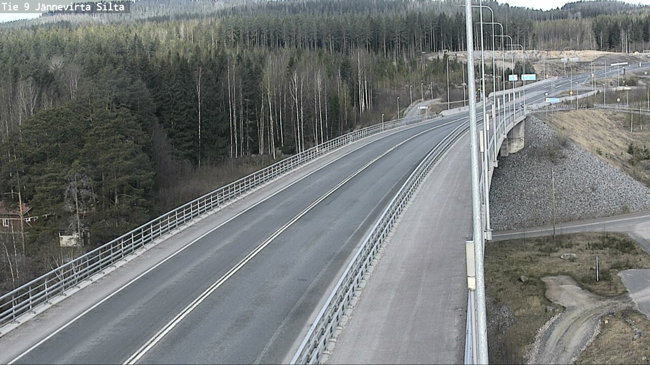 Weather Camera Image Väg 9 Kuopio, Jännevirran silta, Kuopio, Pohjois-Savo