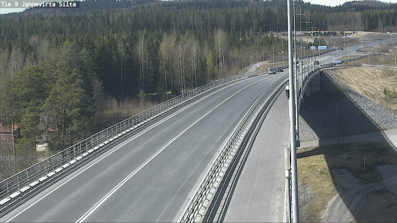 Weather Camera Image Road 9 Kuopio, Jännevirran silta, Kuopio, Pohjois-Savo