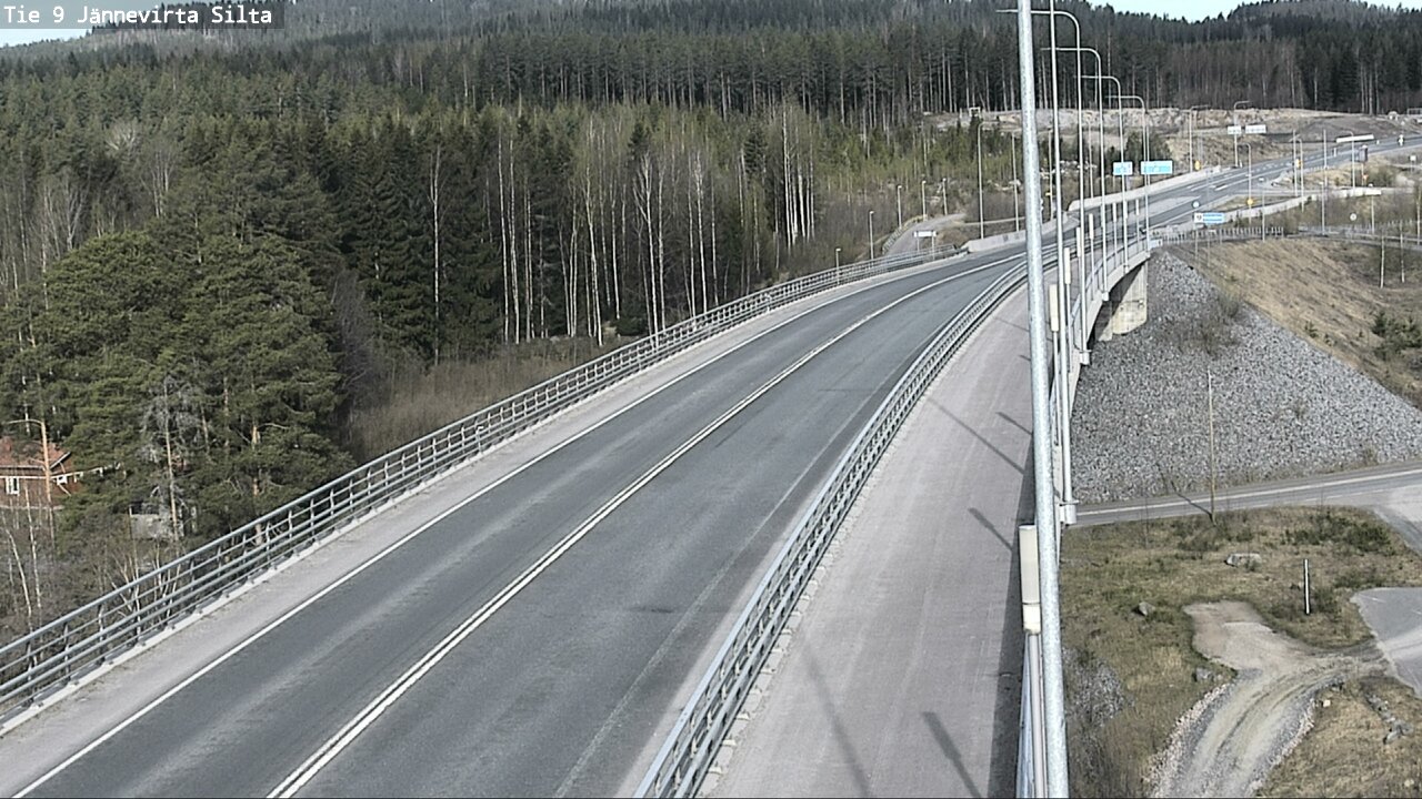 Weather Camera Image Väg 9 Kuopio, Jännevirran silta, Kuopio, Pohjois-Savo