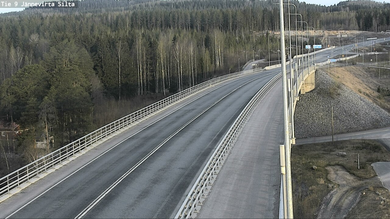 Weather Camera Image Road 9 Kuopio, Jännevirran silta, Kuopio, Pohjois-Savo