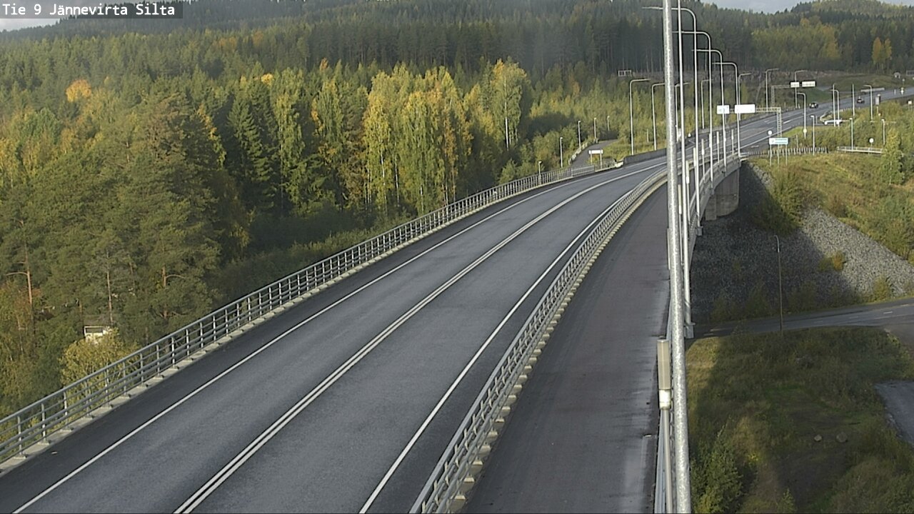 Weather Camera Image Road 9 Kuopio, Jännevirran silta, Kuopio, Pohjois-Savo