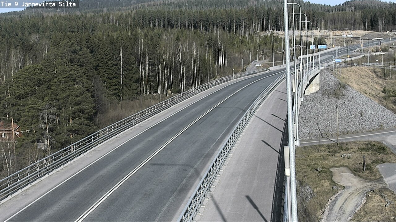 Weather Camera Image Väg 9 Kuopio, Jännevirran silta, Kuopio, Pohjois-Savo