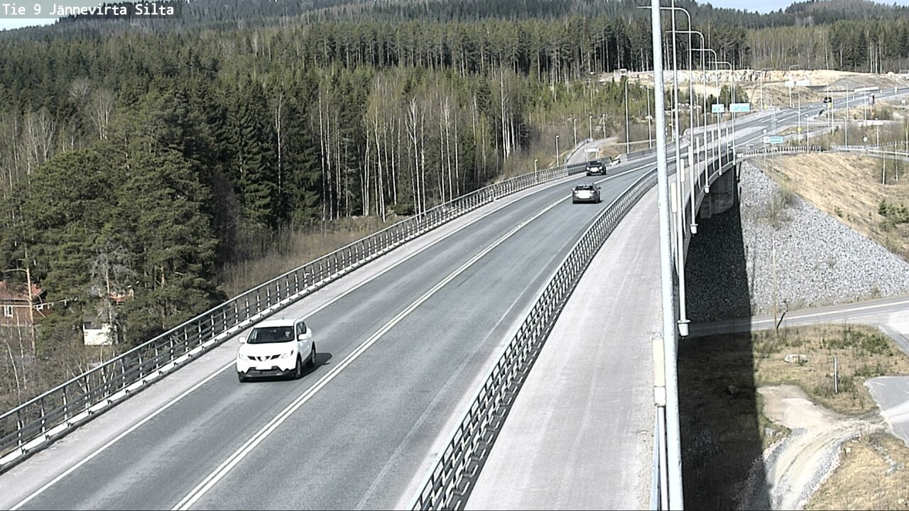 Weather Camera Image Road 9 Kuopio, Jännevirran silta, Kuopio, Pohjois-Savo