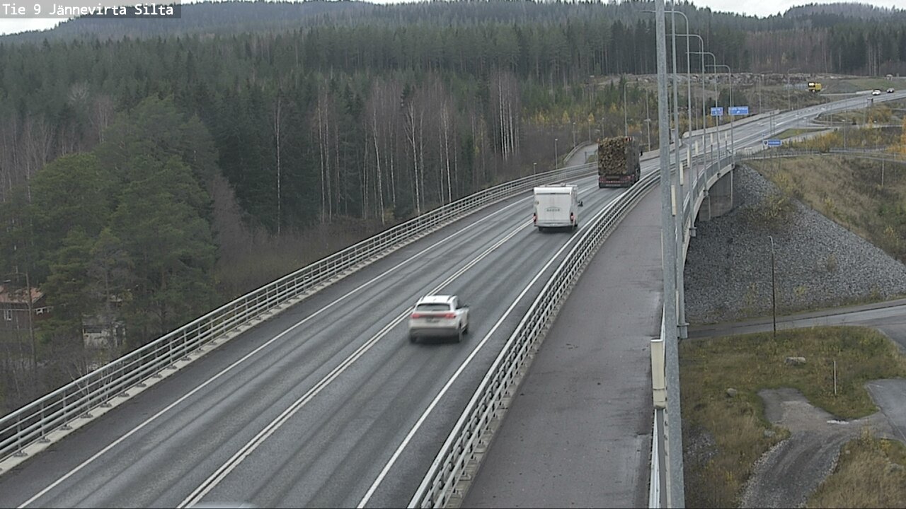 Weather Camera Image Väg 9 Kuopio, Jännevirran silta, Kuopio, Pohjois-Savo