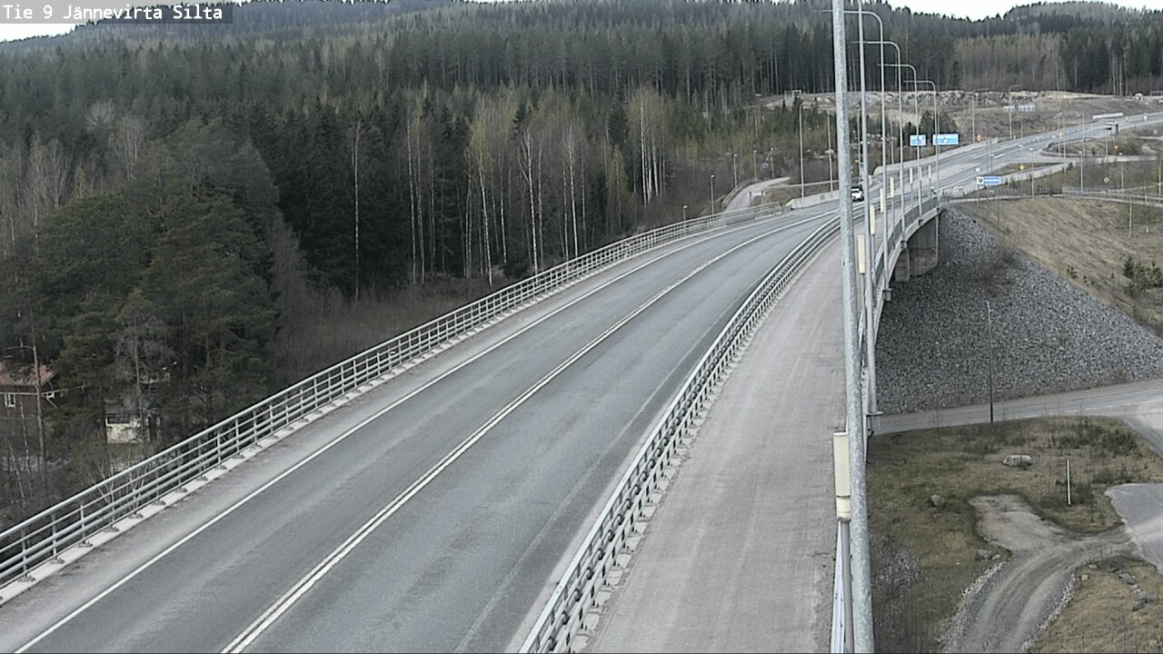 Weather Camera Image Road 9 Kuopio, Jännevirran silta, Kuopio, Pohjois-Savo