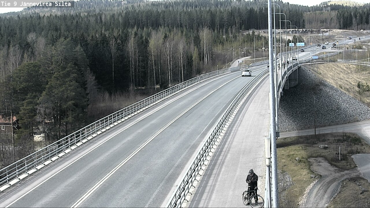 Weather Camera Image Road 9 Kuopio, Jännevirran silta, Kuopio, Pohjois-Savo