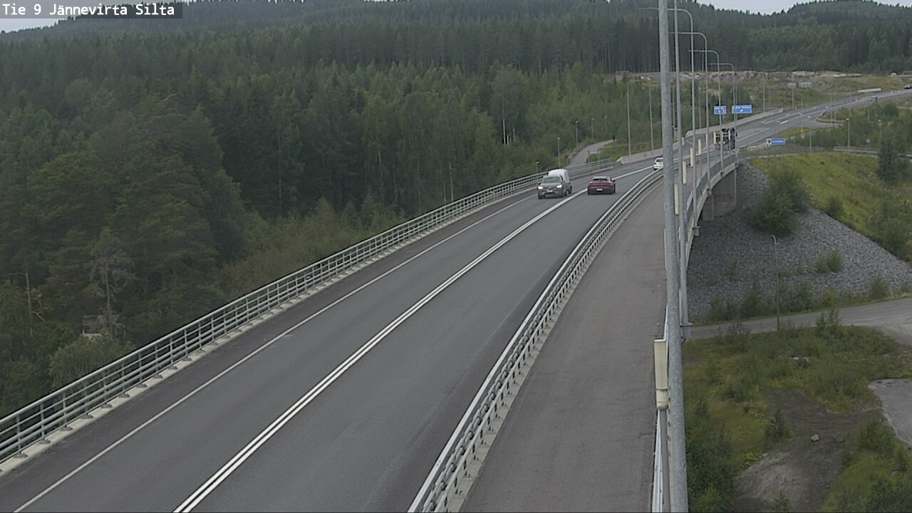 Weather Camera Image Road 9 Kuopio, Jännevirran silta, Kuopio, Pohjois-Savo
