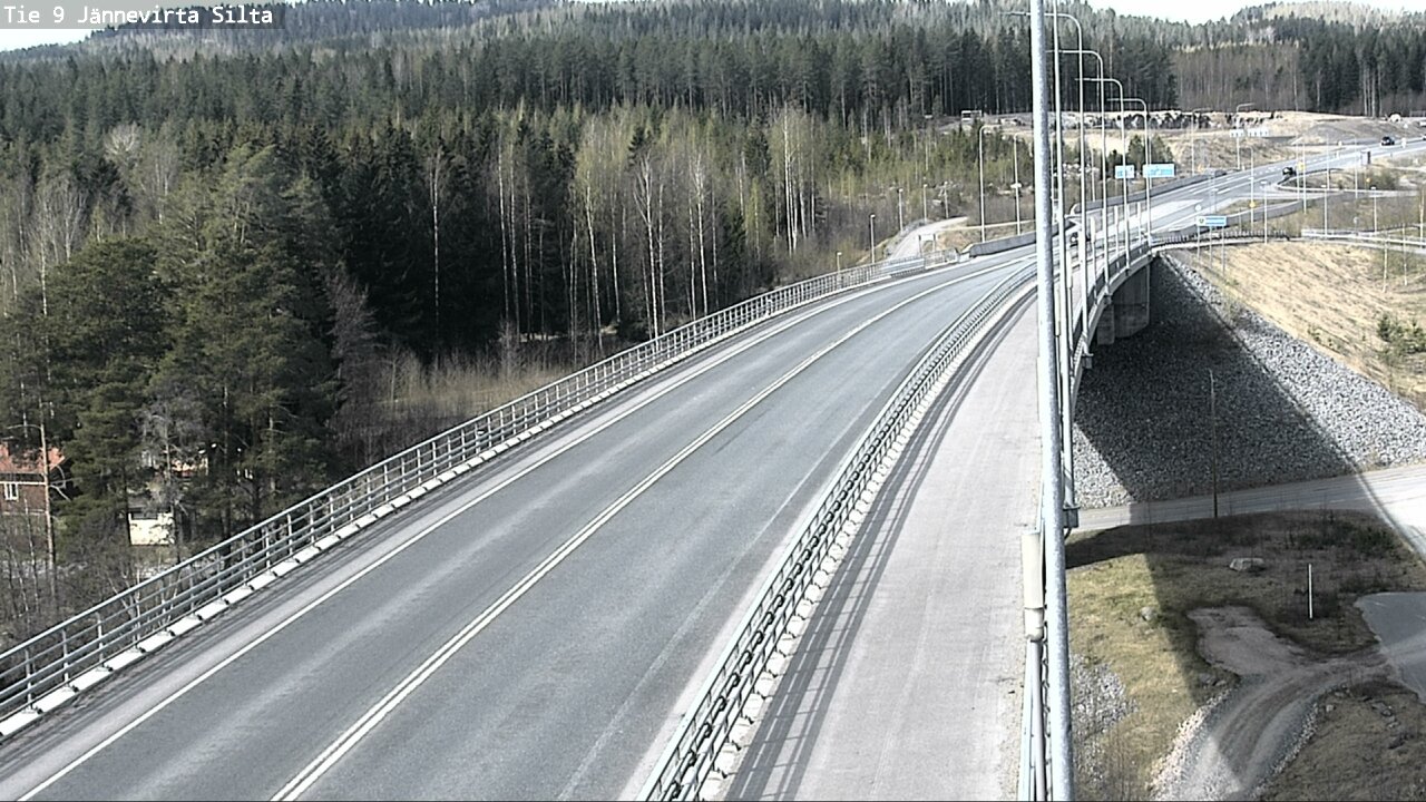 Weather Camera Image Road 9 Kuopio, Jännevirran silta, Kuopio, Pohjois-Savo
