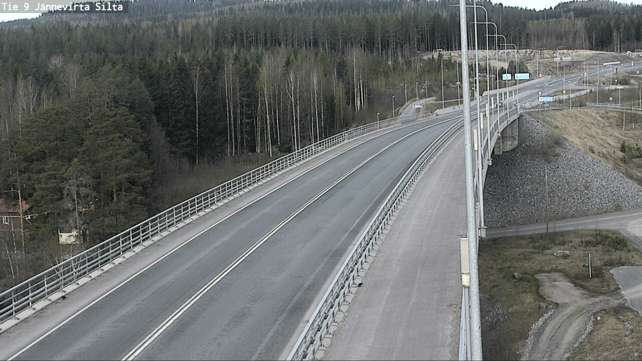 Weather Camera Image Road 9 Kuopio, Jännevirran silta, Kuopio, Pohjois-Savo