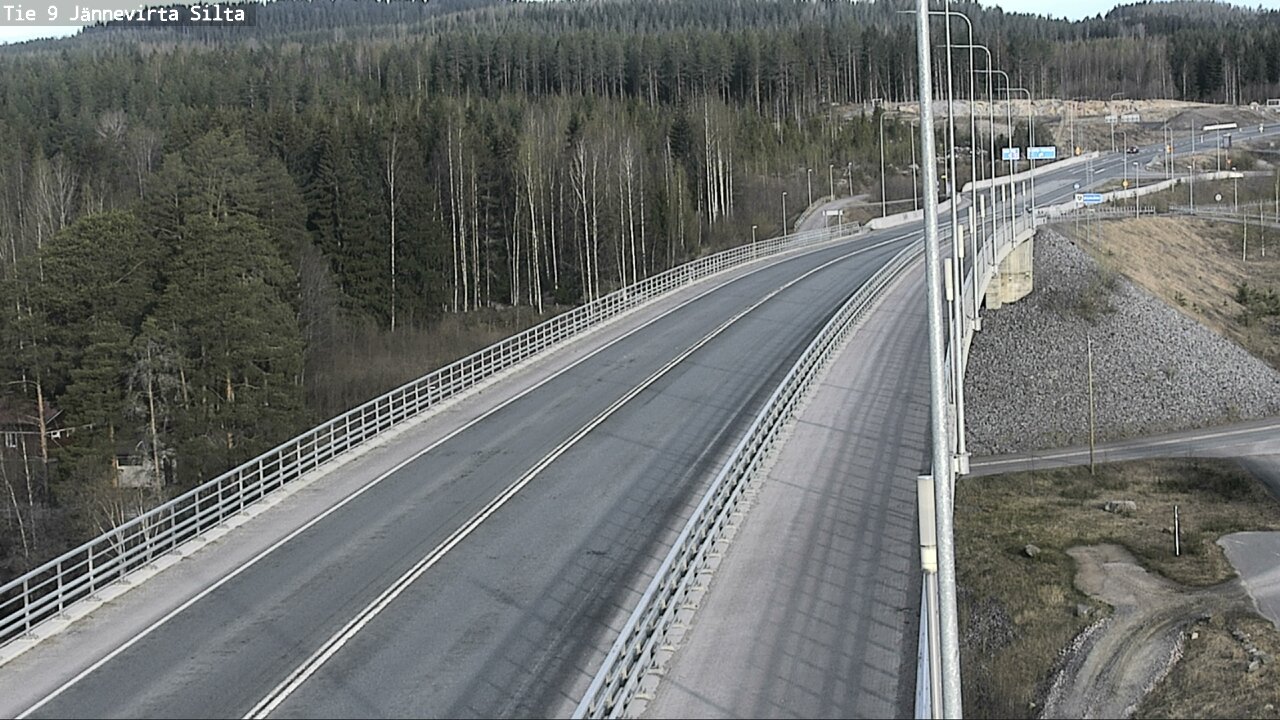 Weather Camera Image Road 9 Kuopio, Jännevirran silta, Kuopio, Pohjois-Savo