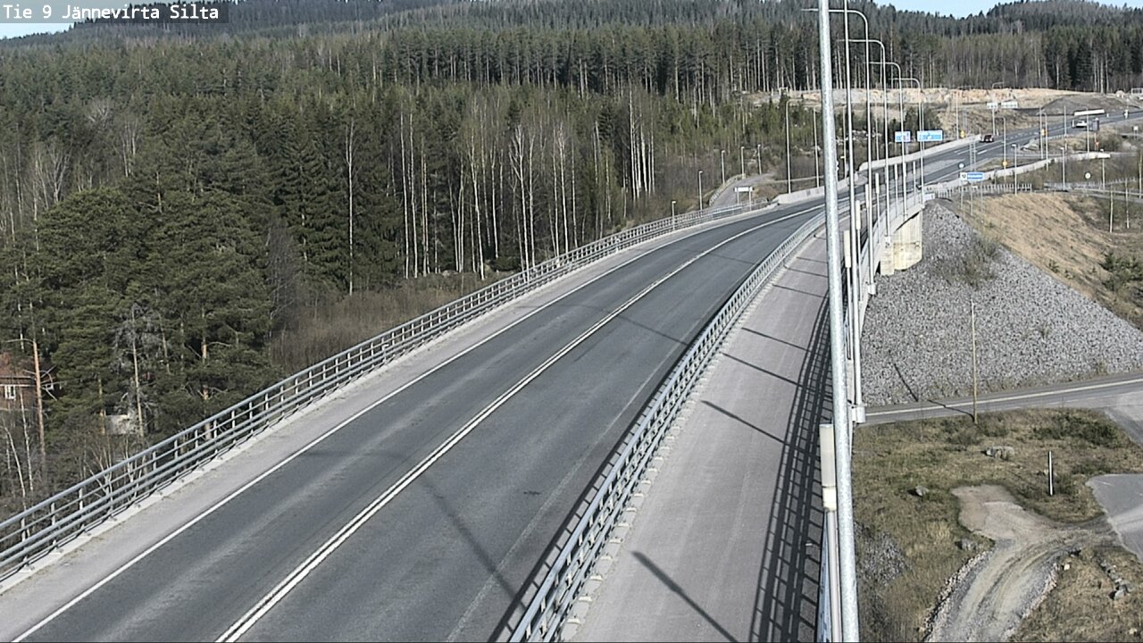 Weather Camera Image Väg 9 Kuopio, Jännevirran silta, Kuopio, Pohjois-Savo