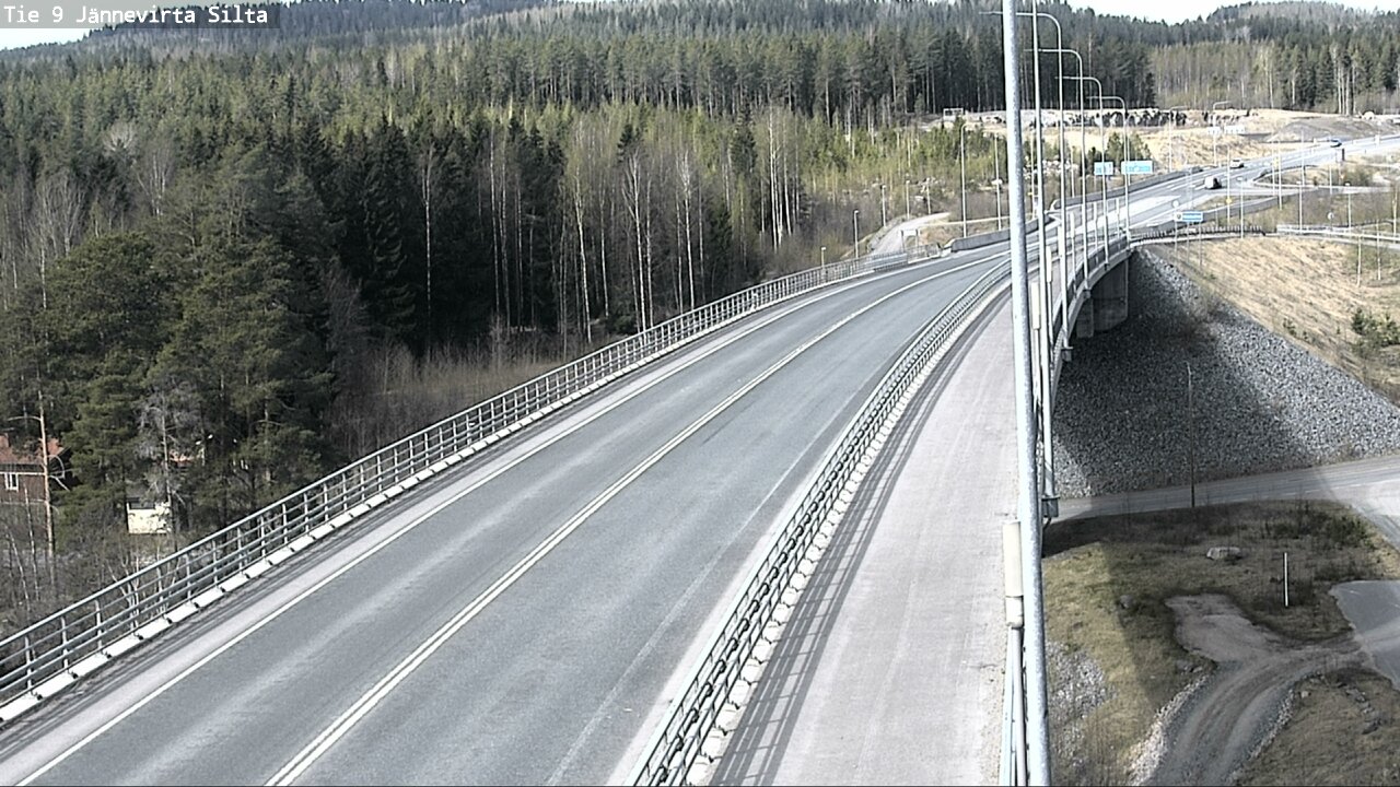 Weather Camera Image Road 9 Kuopio, Jännevirran silta, Kuopio, Pohjois-Savo