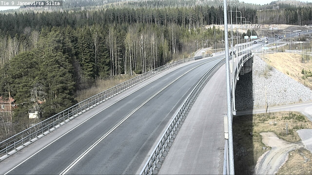 Weather Camera Image Road 9 Kuopio, Jännevirran silta, Kuopio, Pohjois-Savo