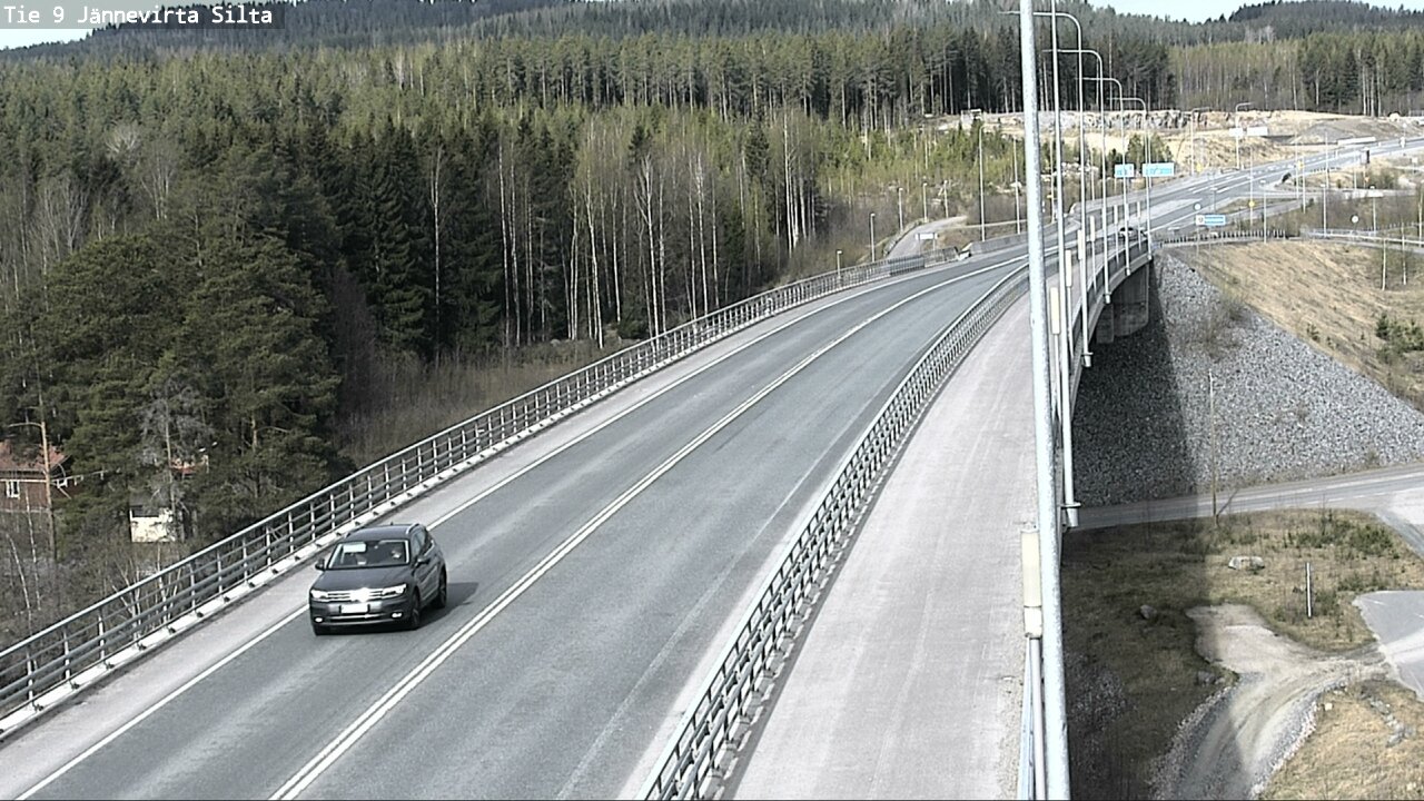 Weather Camera Image Road 9 Kuopio, Jännevirran silta, Kuopio, Pohjois-Savo