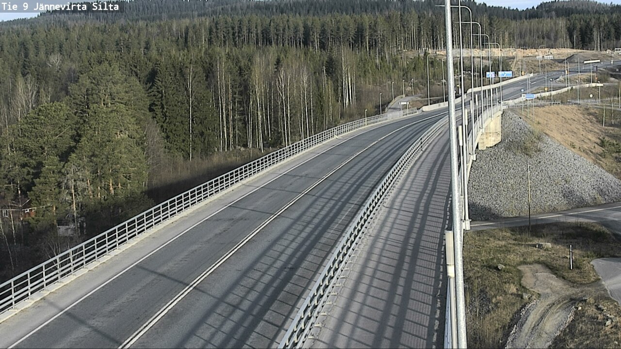 Weather Camera Image Road 9 Kuopio, Jännevirran silta, Kuopio, Pohjois-Savo