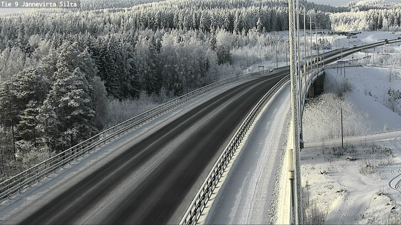 Weather Camera Image Väg 9 Kuopio, Jännevirran silta, Kuopio, Pohjois-Savo