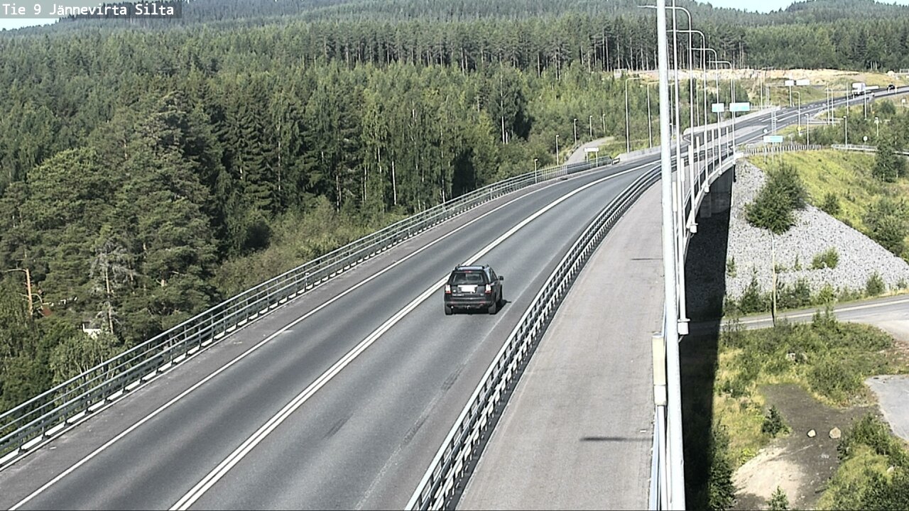 Weather Camera Image Road 9 Kuopio, Jännevirran silta, Kuopio, Pohjois-Savo
