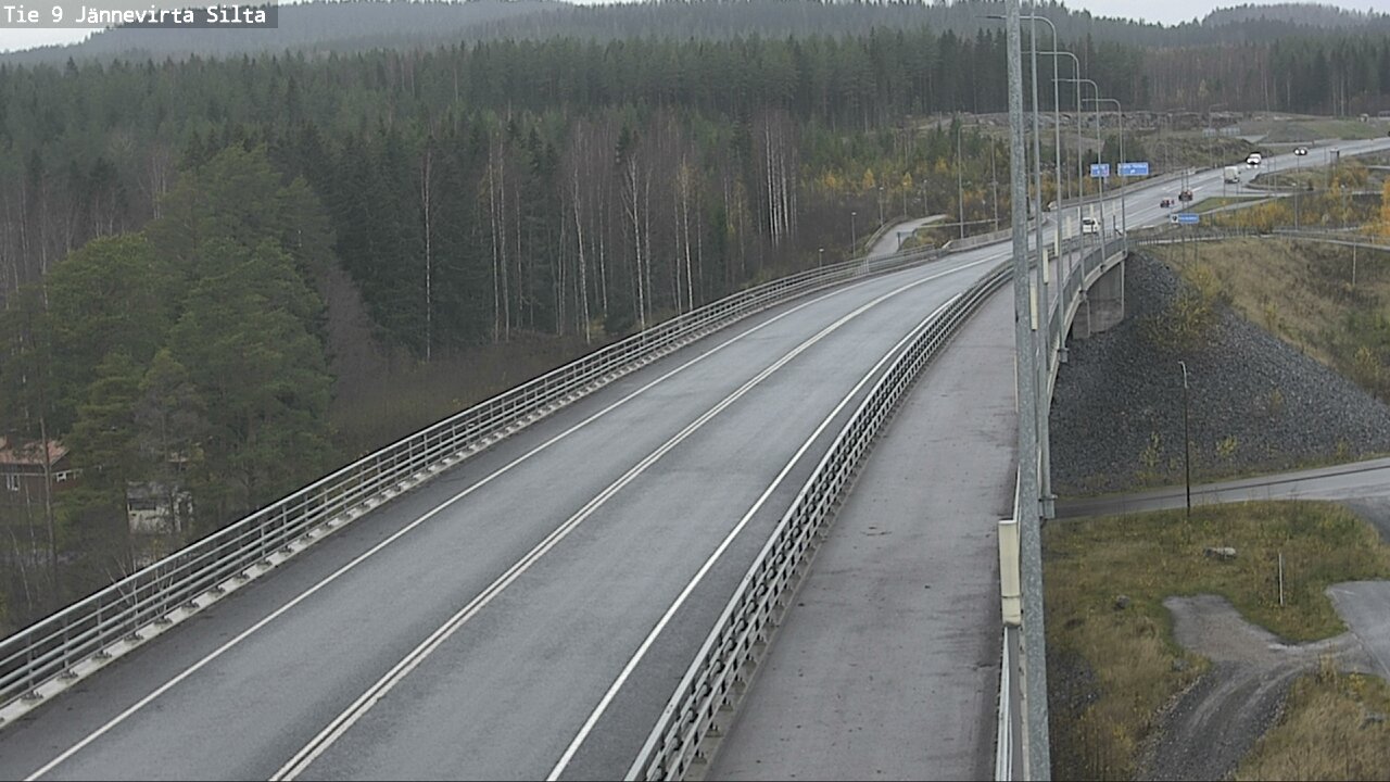 Weather Camera Image Väg 9 Kuopio, Jännevirran silta, Kuopio, Pohjois-Savo