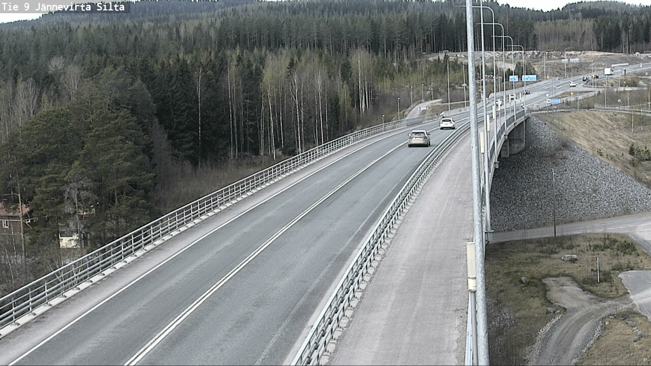 Weather Camera Image Road 9 Kuopio, Jännevirran silta, Kuopio, Pohjois-Savo