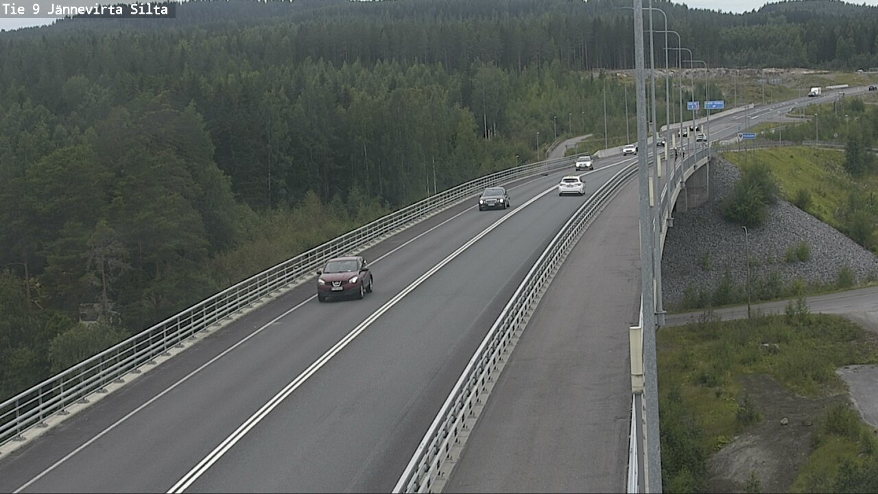 Weather Camera Image Road 9 Kuopio, Jännevirran silta, Kuopio, Pohjois-Savo