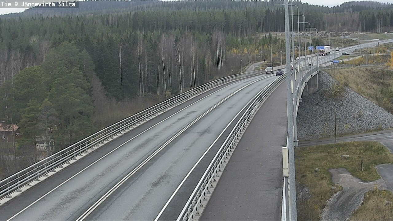 Weather Camera Image Väg 9 Kuopio, Jännevirran silta, Kuopio, Pohjois-Savo