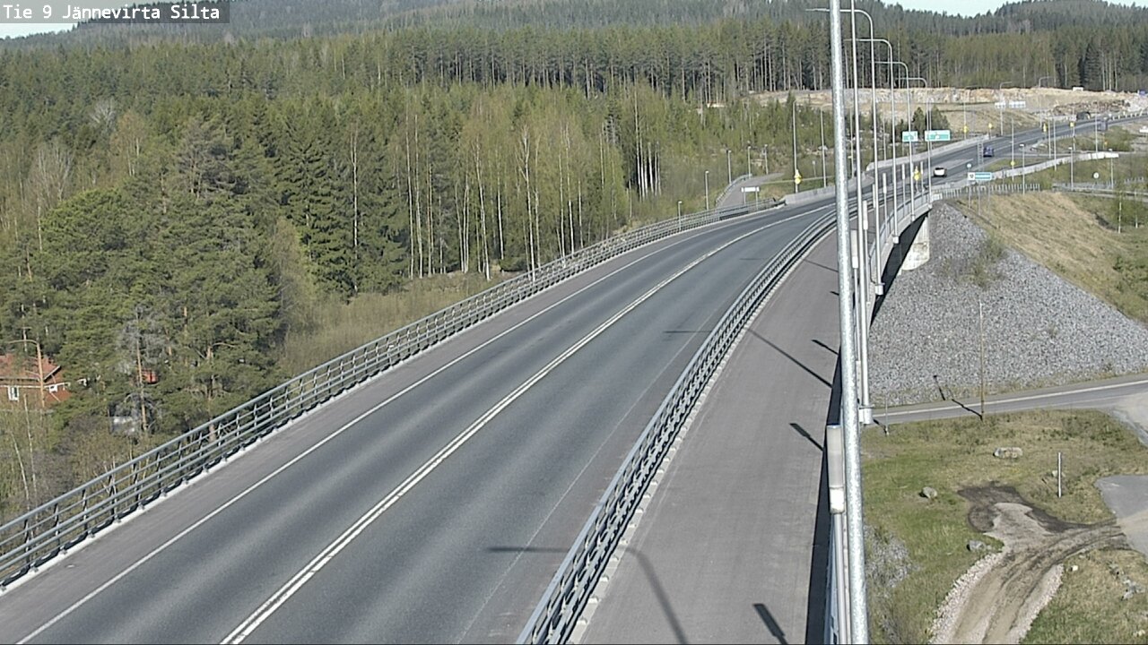 Weather Camera Image Road 9 Kuopio, Jännevirran silta, Kuopio, Pohjois-Savo