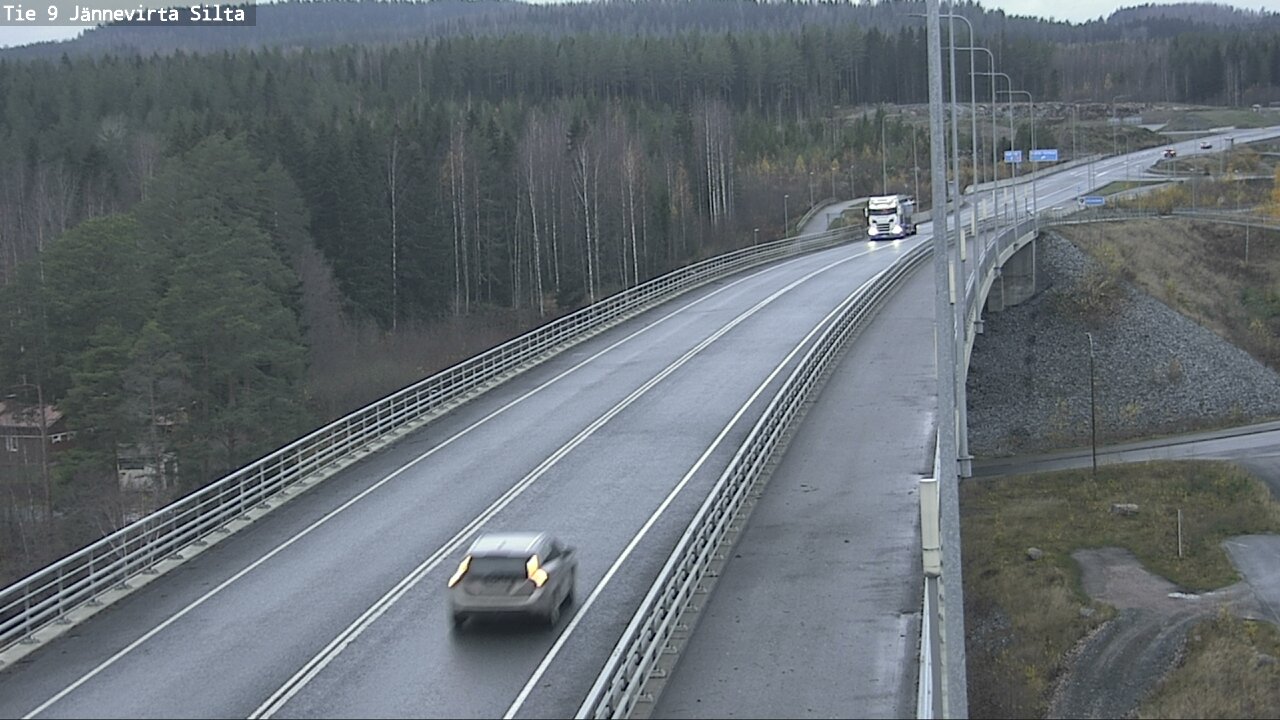 Weather Camera Image Väg 9 Kuopio, Jännevirran silta, Kuopio, Pohjois-Savo