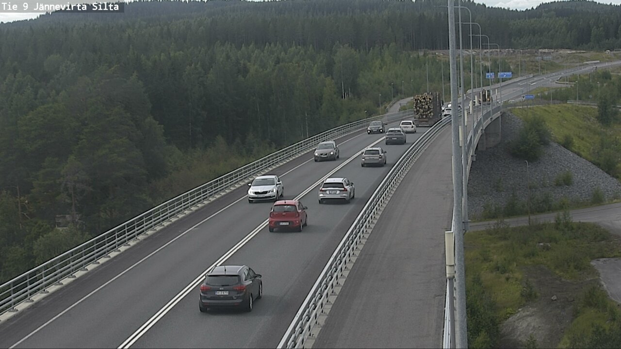 Weather Camera Image Road 9 Kuopio, Jännevirran silta, Kuopio, Pohjois-Savo