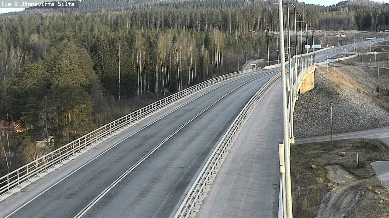Weather Camera Image Road 9 Kuopio, Jännevirran silta, Kuopio, Pohjois-Savo