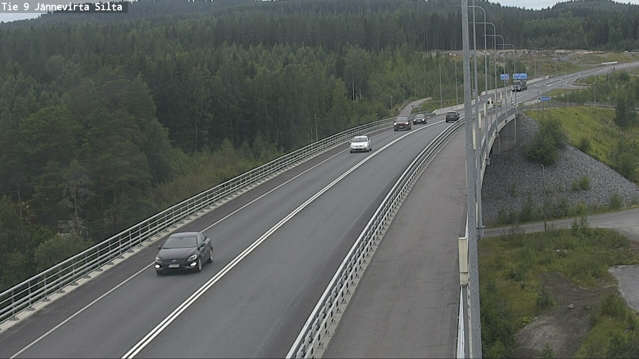 Weather Camera Image Road 9 Kuopio, Jännevirran silta, Kuopio, Pohjois-Savo