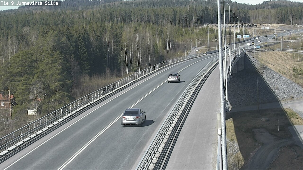 Weather Camera Image Road 9 Kuopio, Jännevirran silta, Kuopio, Pohjois-Savo