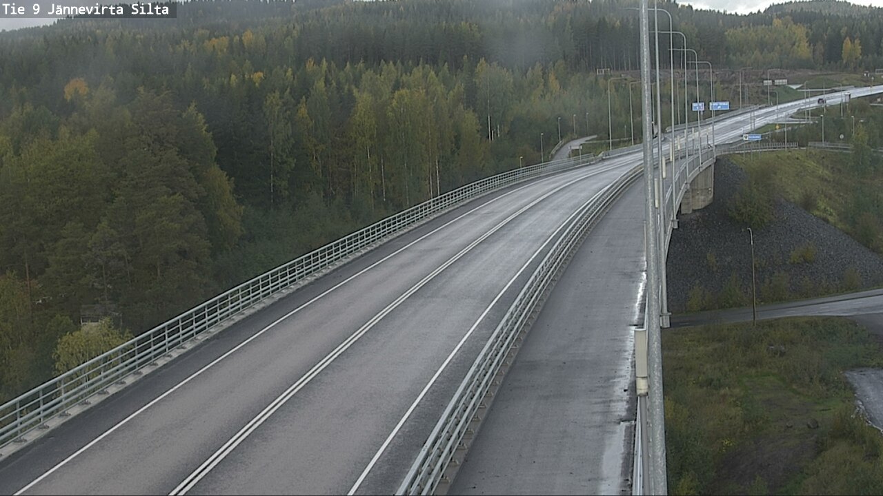 Weather Camera Image Road 9 Kuopio, Jännevirran silta, Kuopio, Pohjois-Savo
