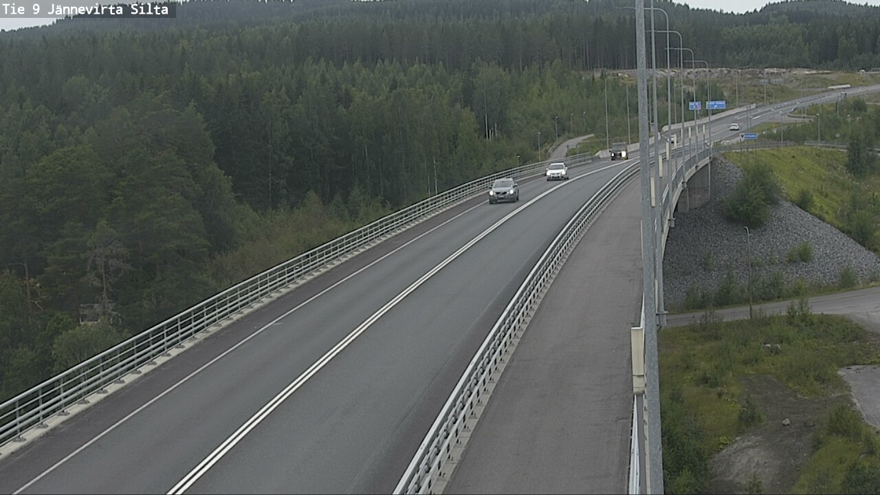 Weather Camera Image Road 9 Kuopio, Jännevirran silta, Kuopio, Pohjois-Savo