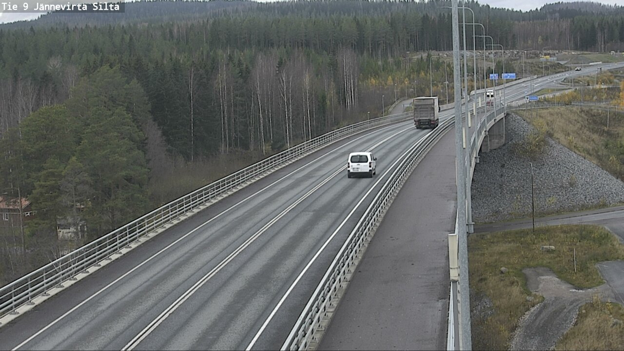 Weather Camera Image Väg 9 Kuopio, Jännevirran silta, Kuopio, Pohjois-Savo