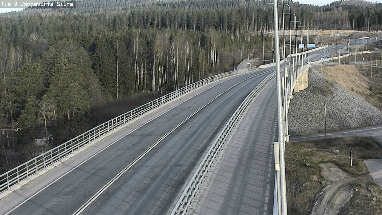 Weather Camera Image Väg 9 Kuopio, Jännevirran silta, Kuopio, Pohjois-Savo