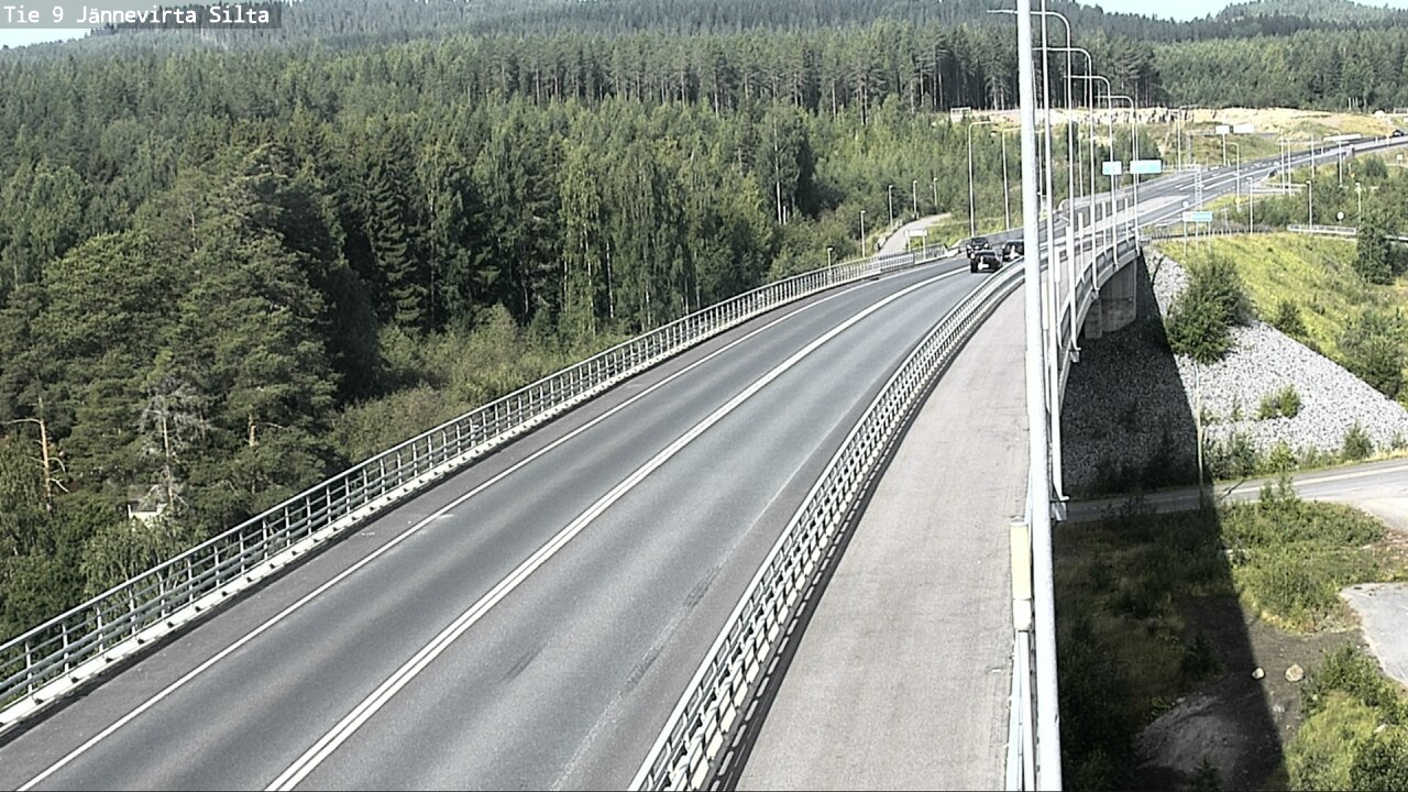Weather Camera Image Road 9 Kuopio, Jännevirran silta, Kuopio, Pohjois-Savo