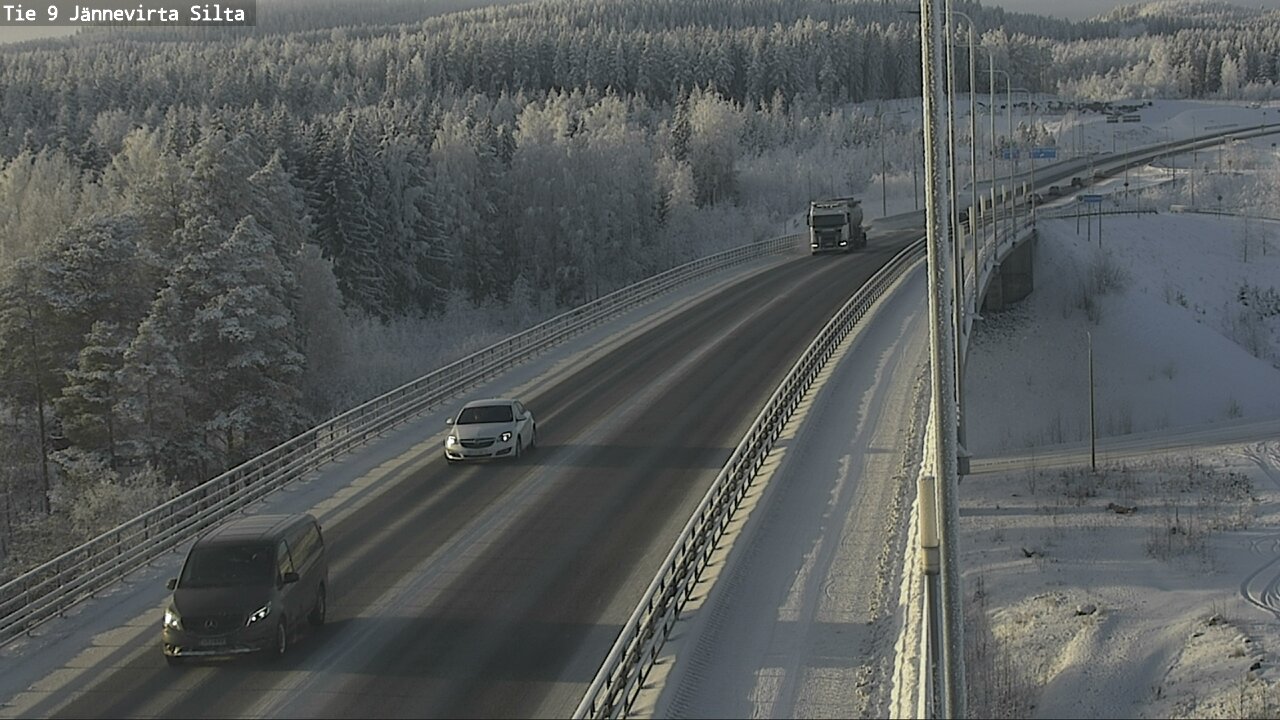 Weather Camera Image Väg 9 Kuopio, Jännevirran silta, Kuopio, Pohjois-Savo