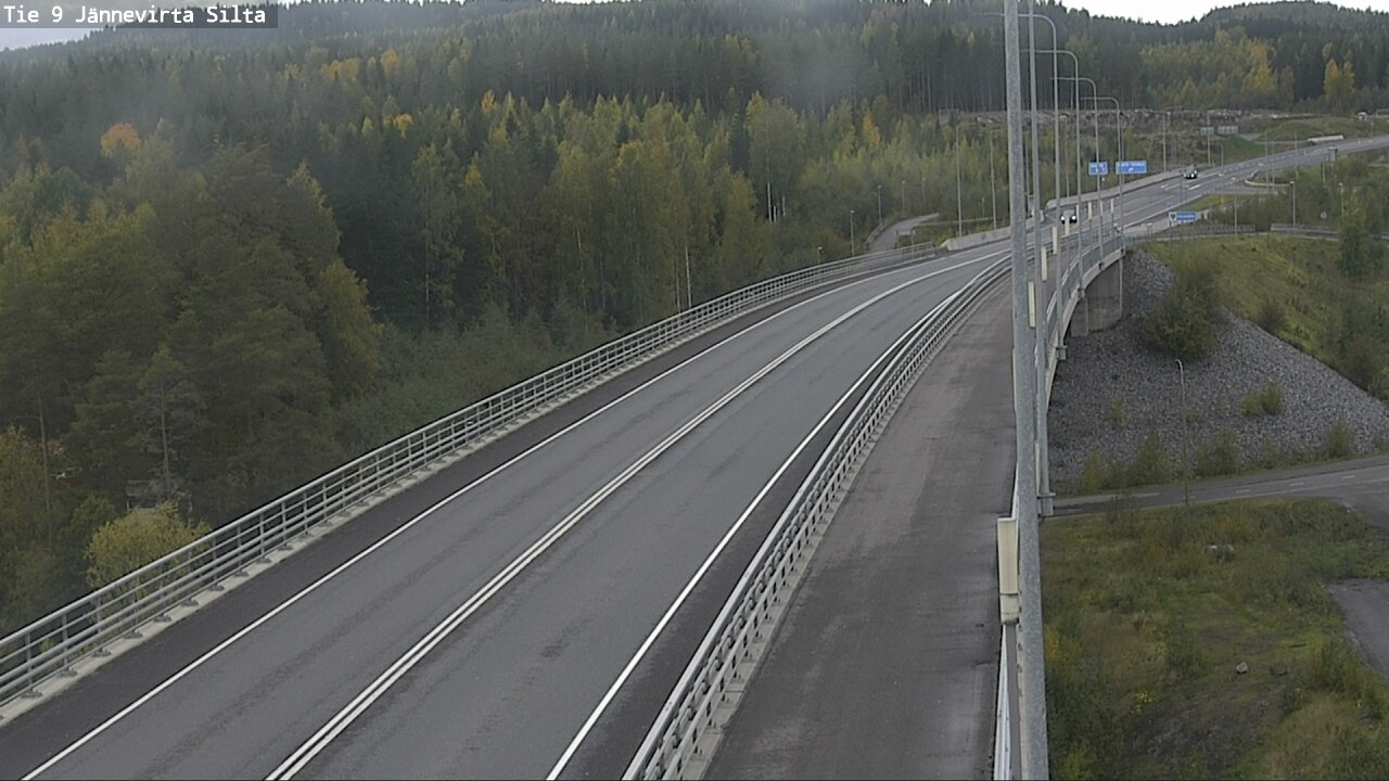 Weather Camera Image Road 9 Kuopio, Jännevirran silta, Kuopio, Pohjois-Savo