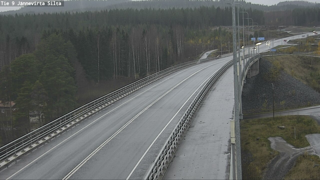 Weather Camera Image Väg 9 Kuopio, Jännevirran silta, Kuopio, Pohjois-Savo