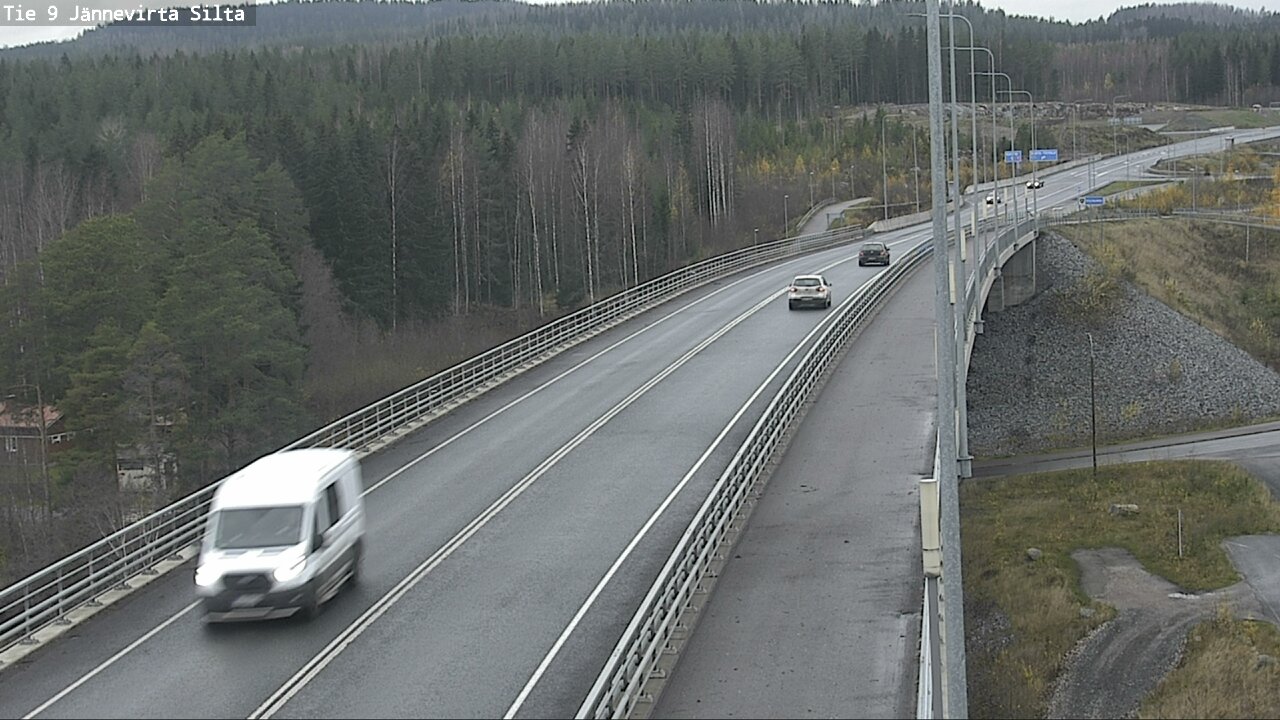 Weather Camera Image Väg 9 Kuopio, Jännevirran silta, Kuopio, Pohjois-Savo