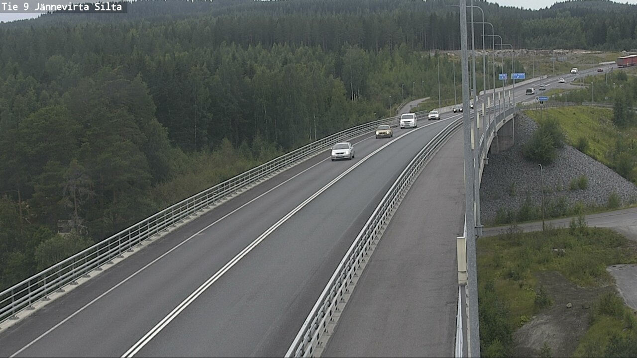 Weather Camera Image Road 9 Kuopio, Jännevirran silta, Kuopio, Pohjois-Savo