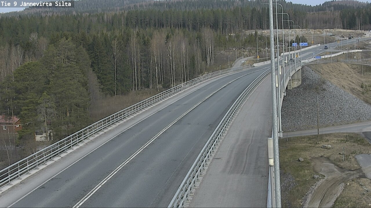 Weather Camera Image Road 9 Kuopio, Jännevirran silta, Kuopio, Pohjois-Savo