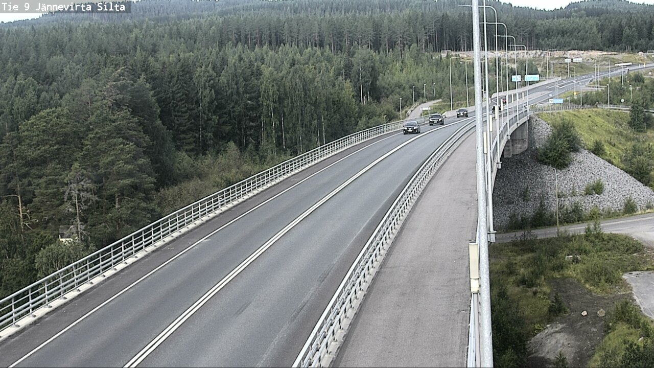 Weather Camera Image Road 9 Kuopio, Jännevirran silta, Kuopio, Pohjois-Savo
