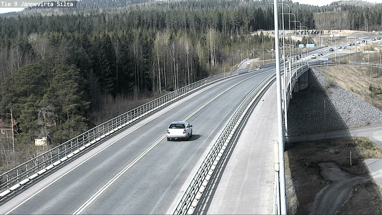 Weather Camera Image Road 9 Kuopio, Jännevirran silta, Kuopio, Pohjois-Savo