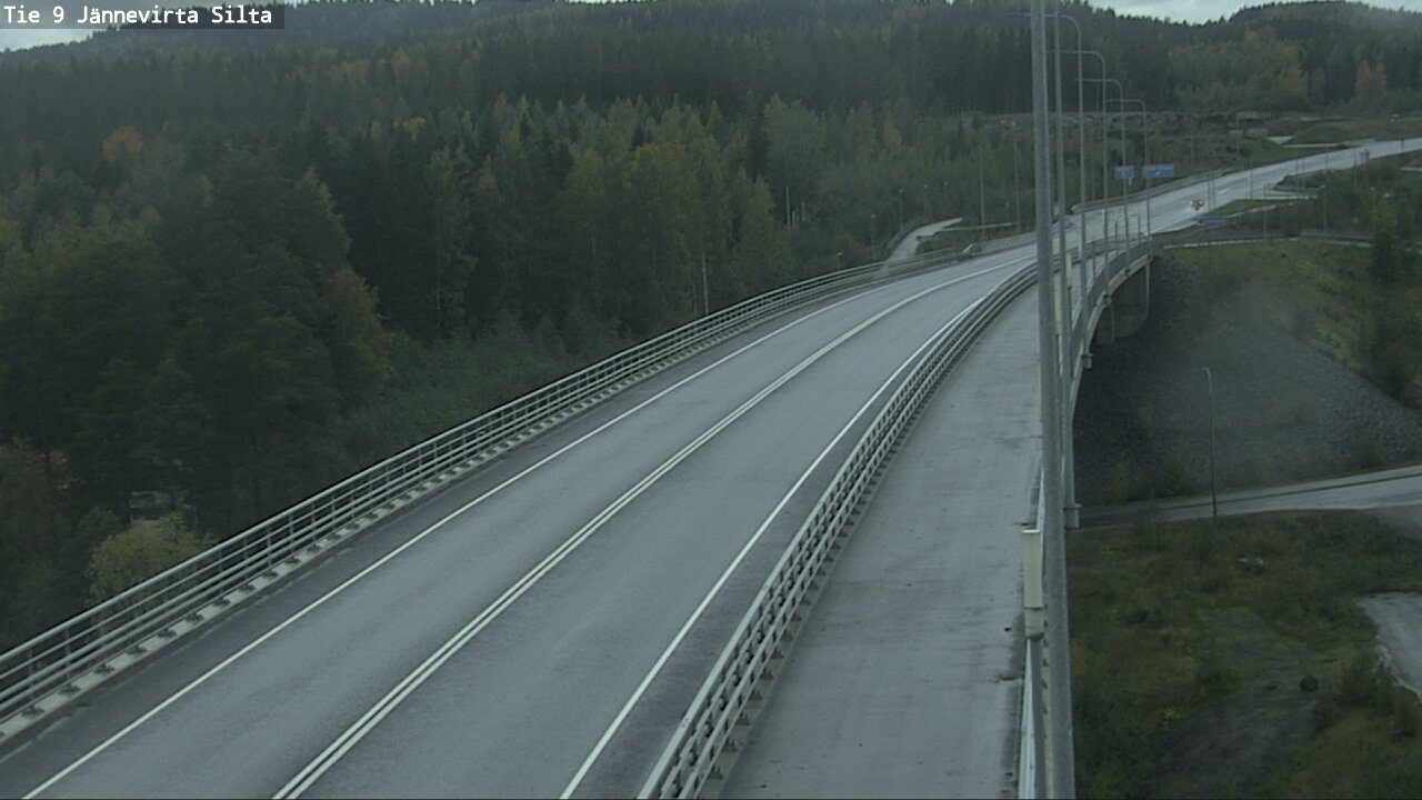 Weather Camera Image Road 9 Kuopio, Jännevirran silta, Kuopio, Pohjois-Savo